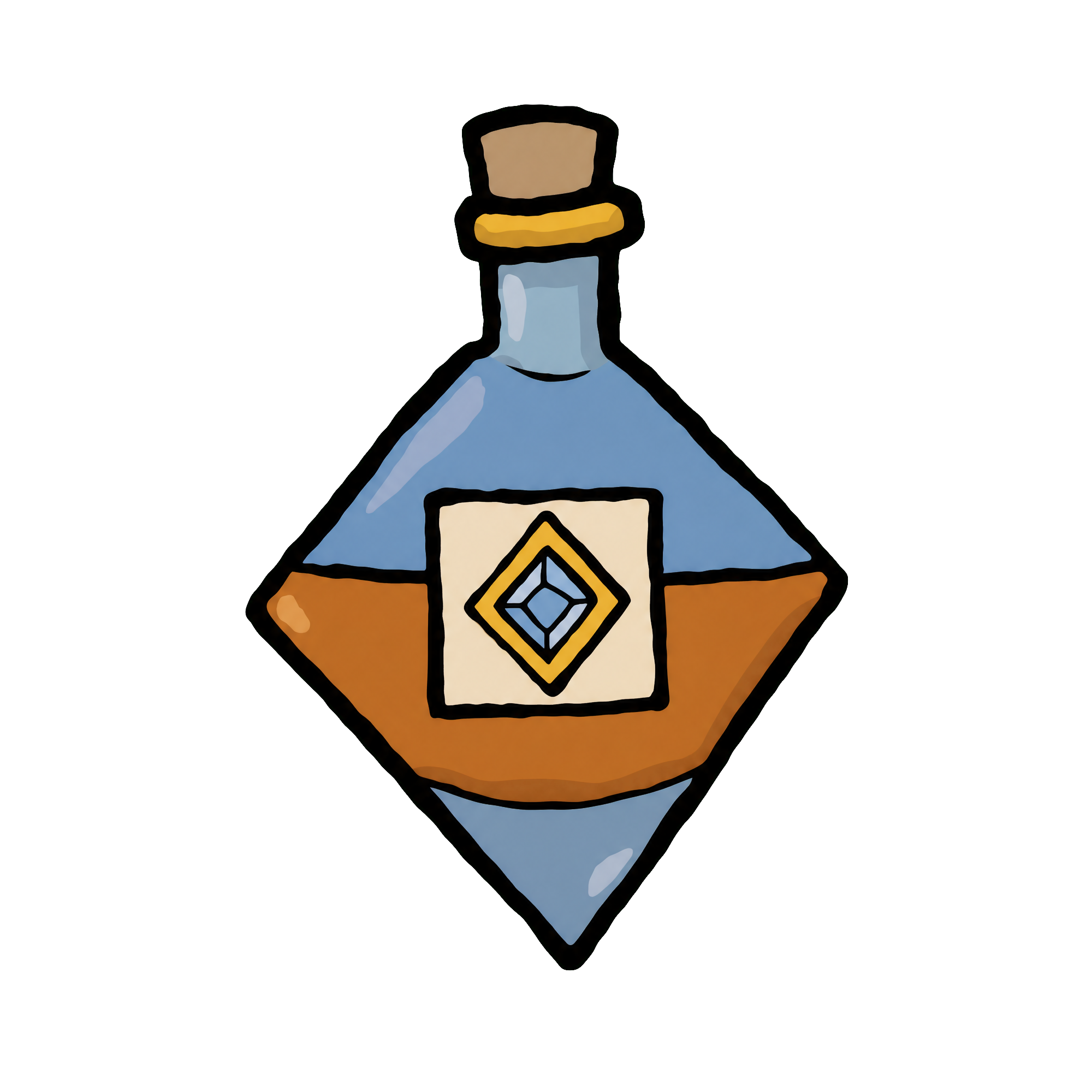 diamond liquor bottle