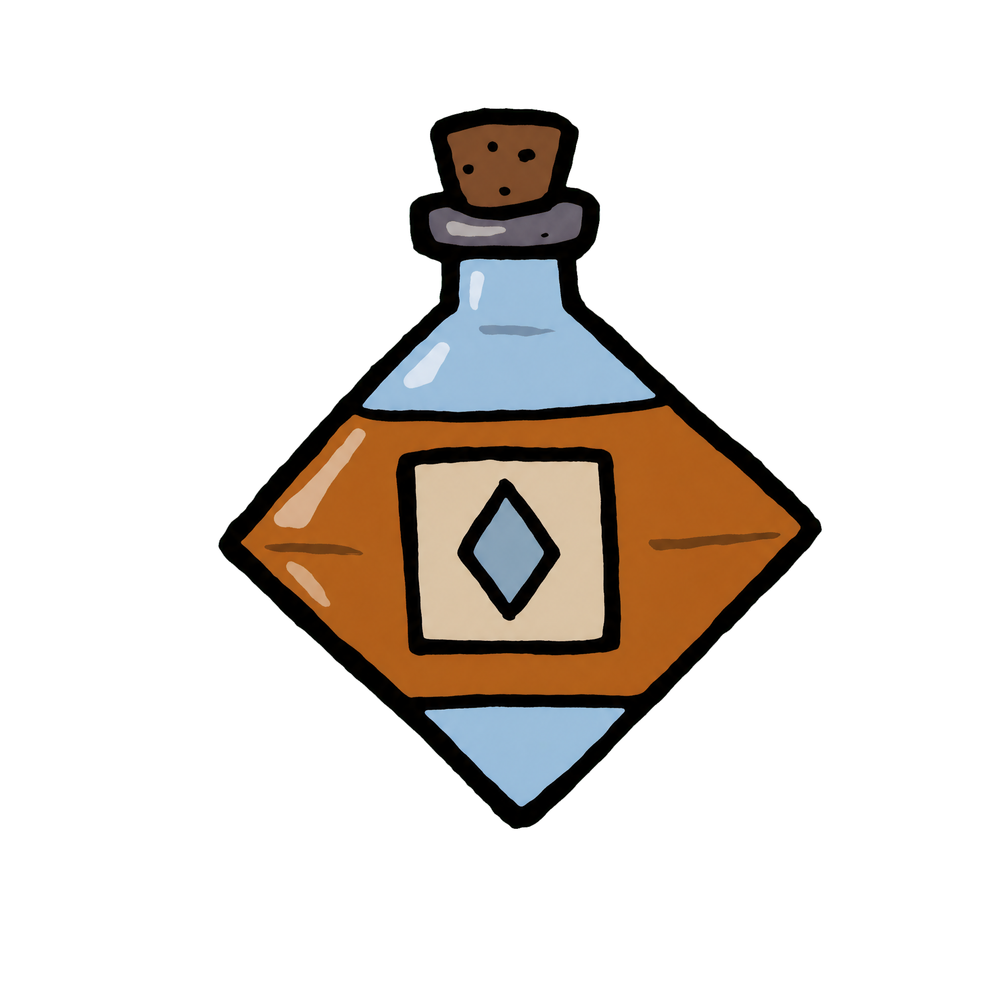 diamond liquor bottle