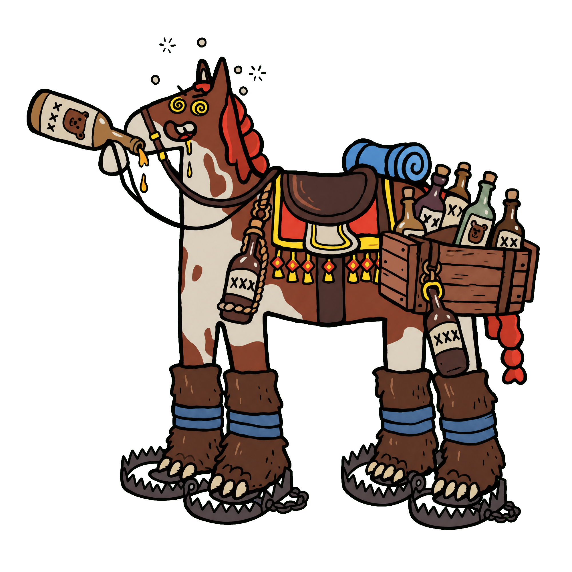 drunk horse