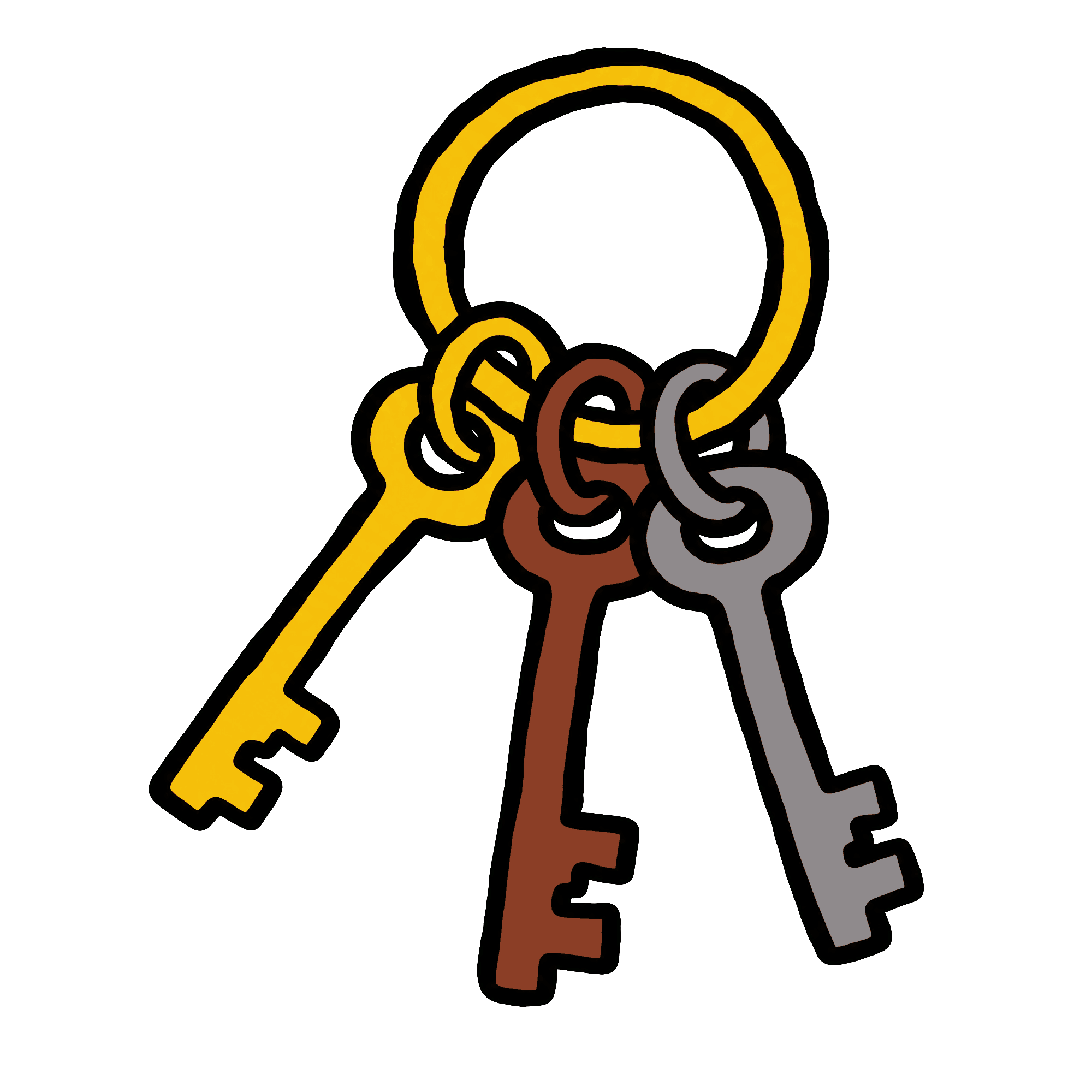 keys on a keychain