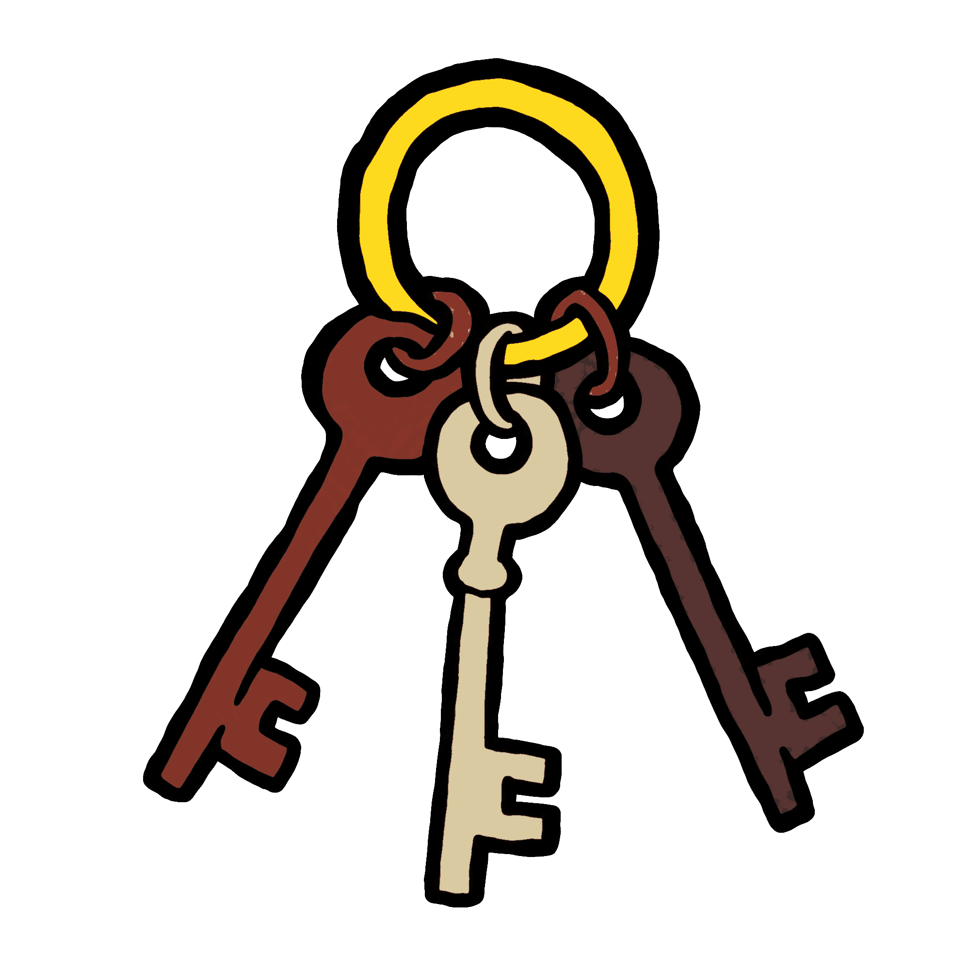 keys on a keychain