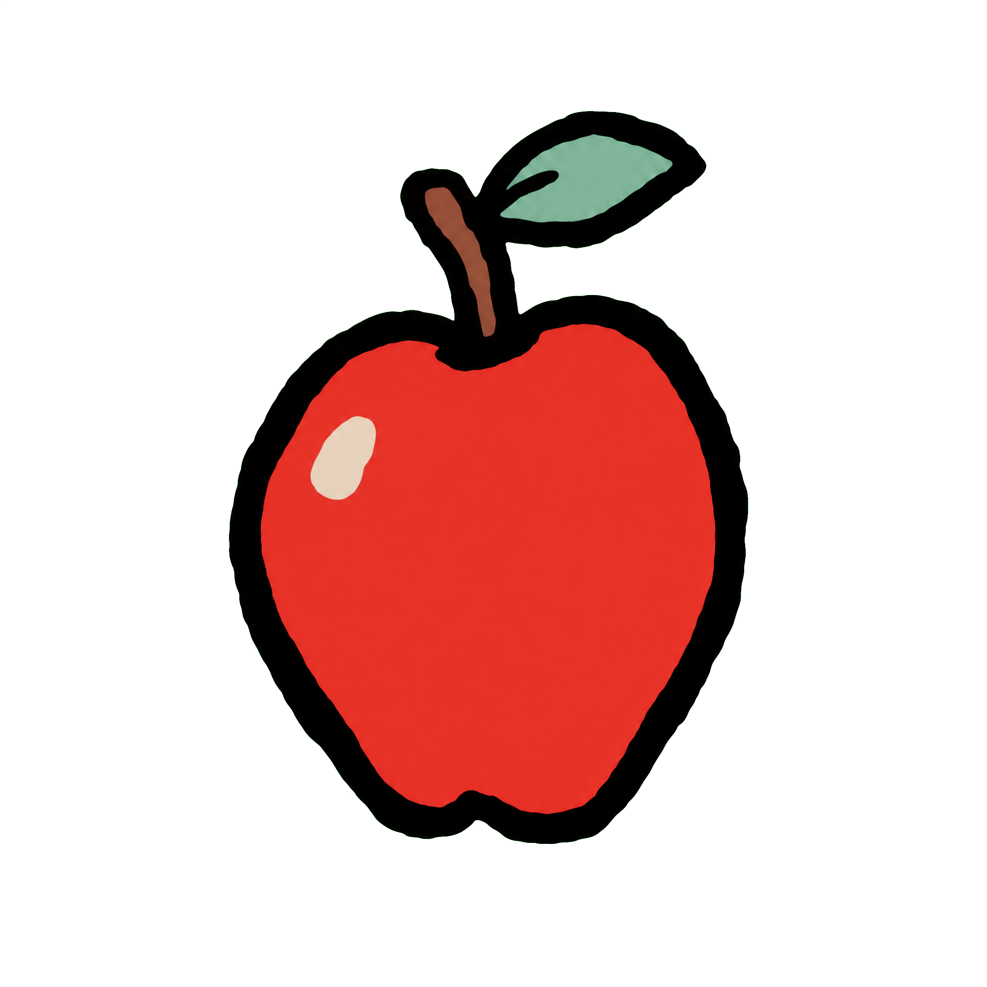 red apple