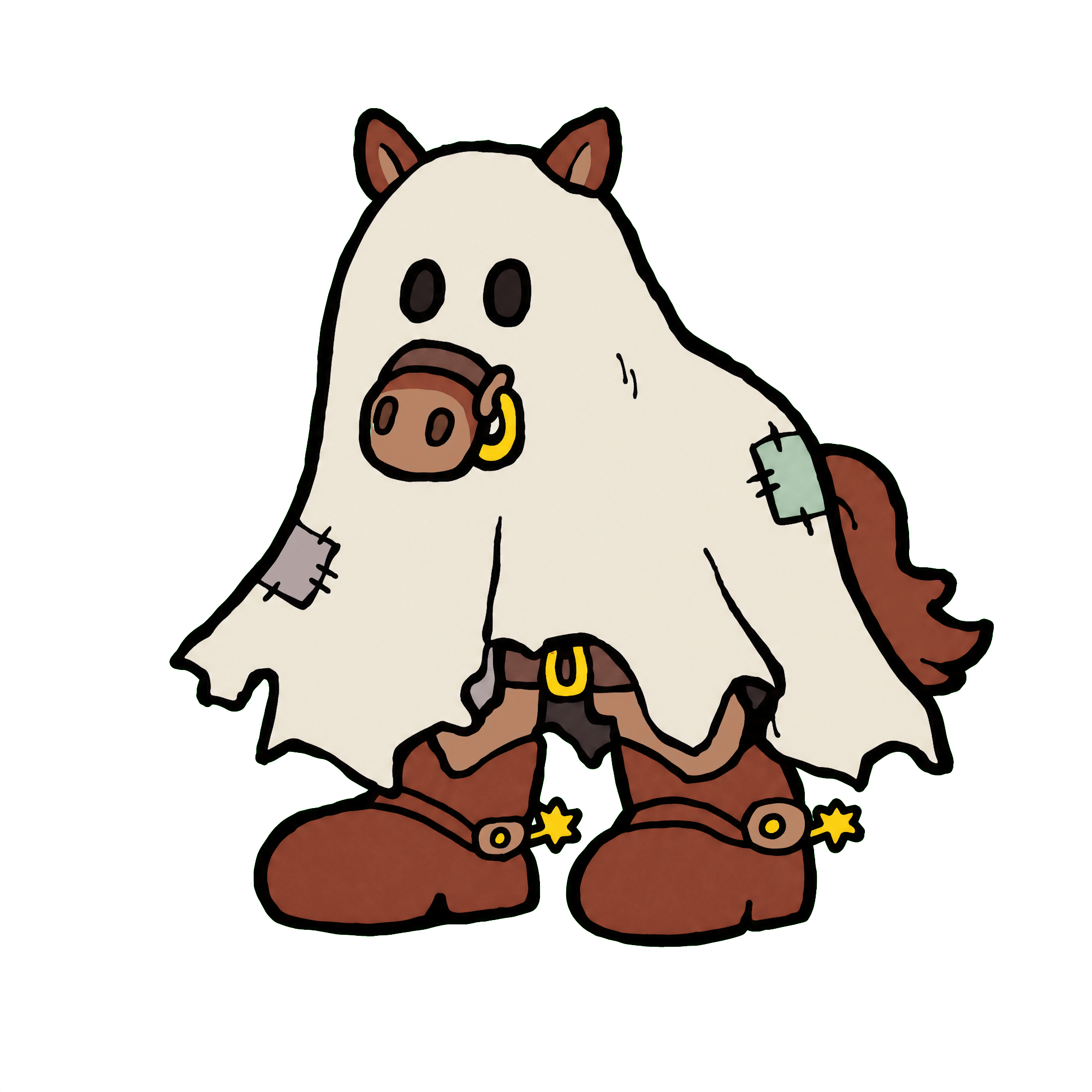 Ghost gunslinger horse
