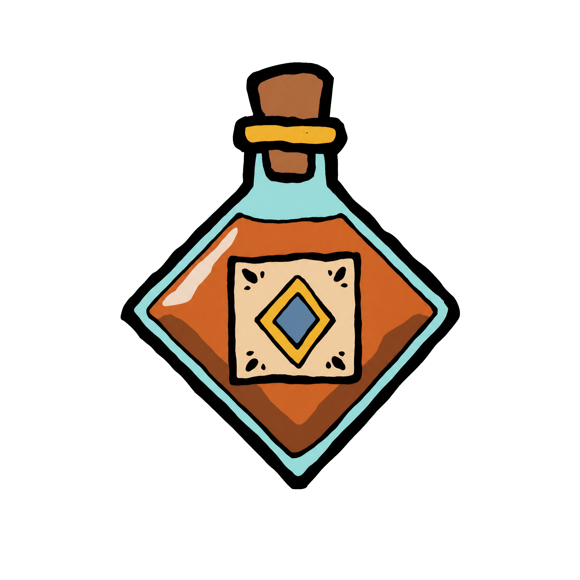 diamond liquor bottle