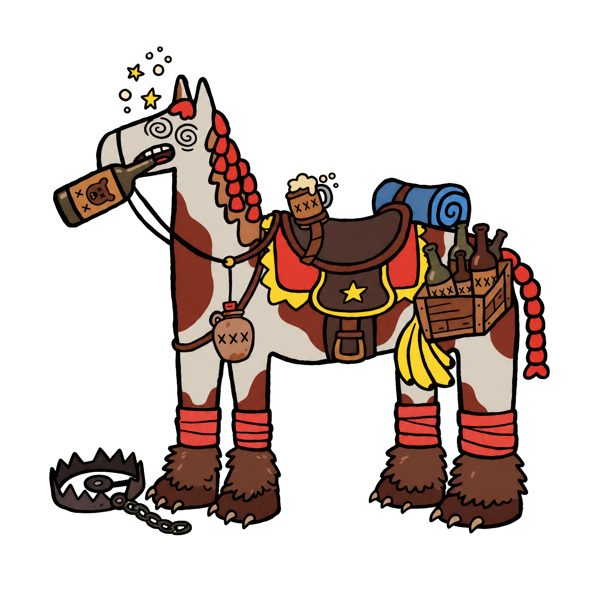 drunk horse