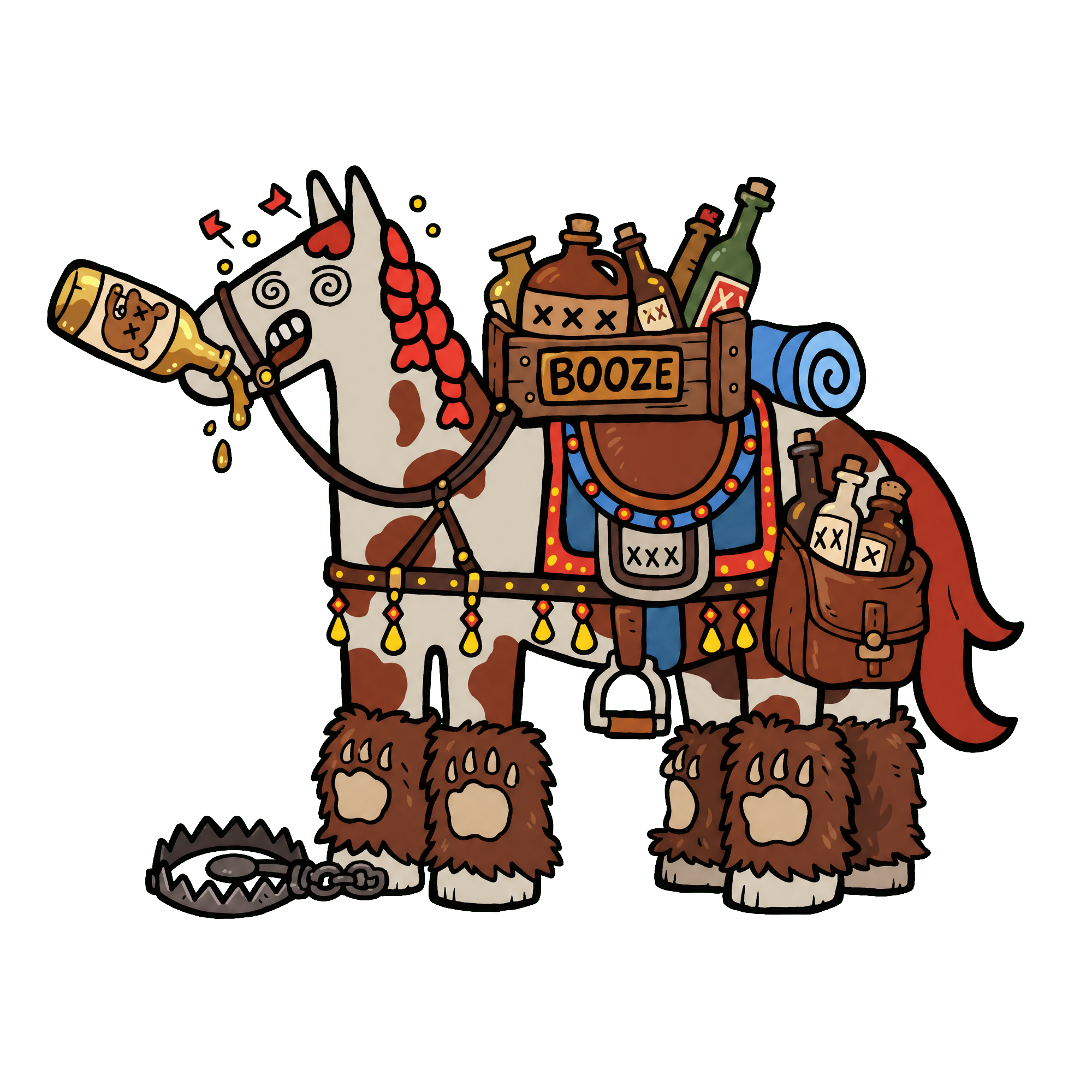 drunk horse