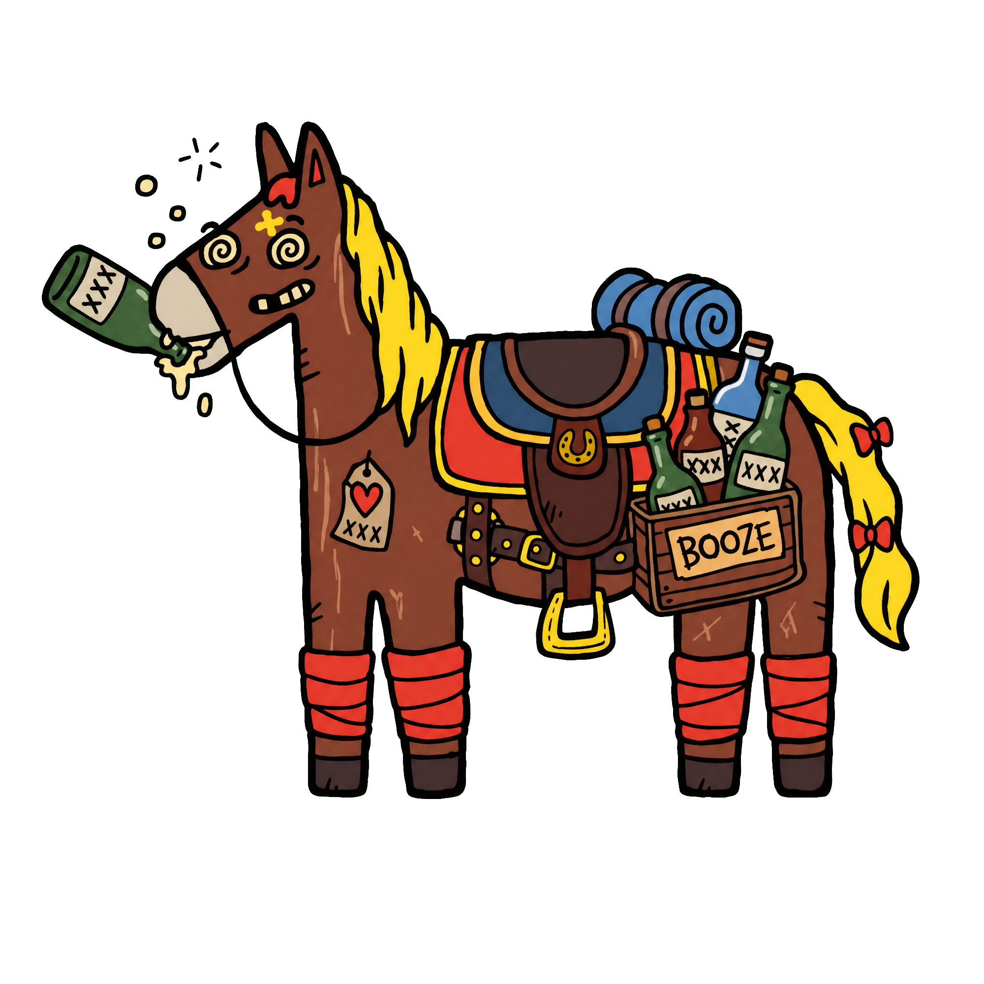 drunk horse