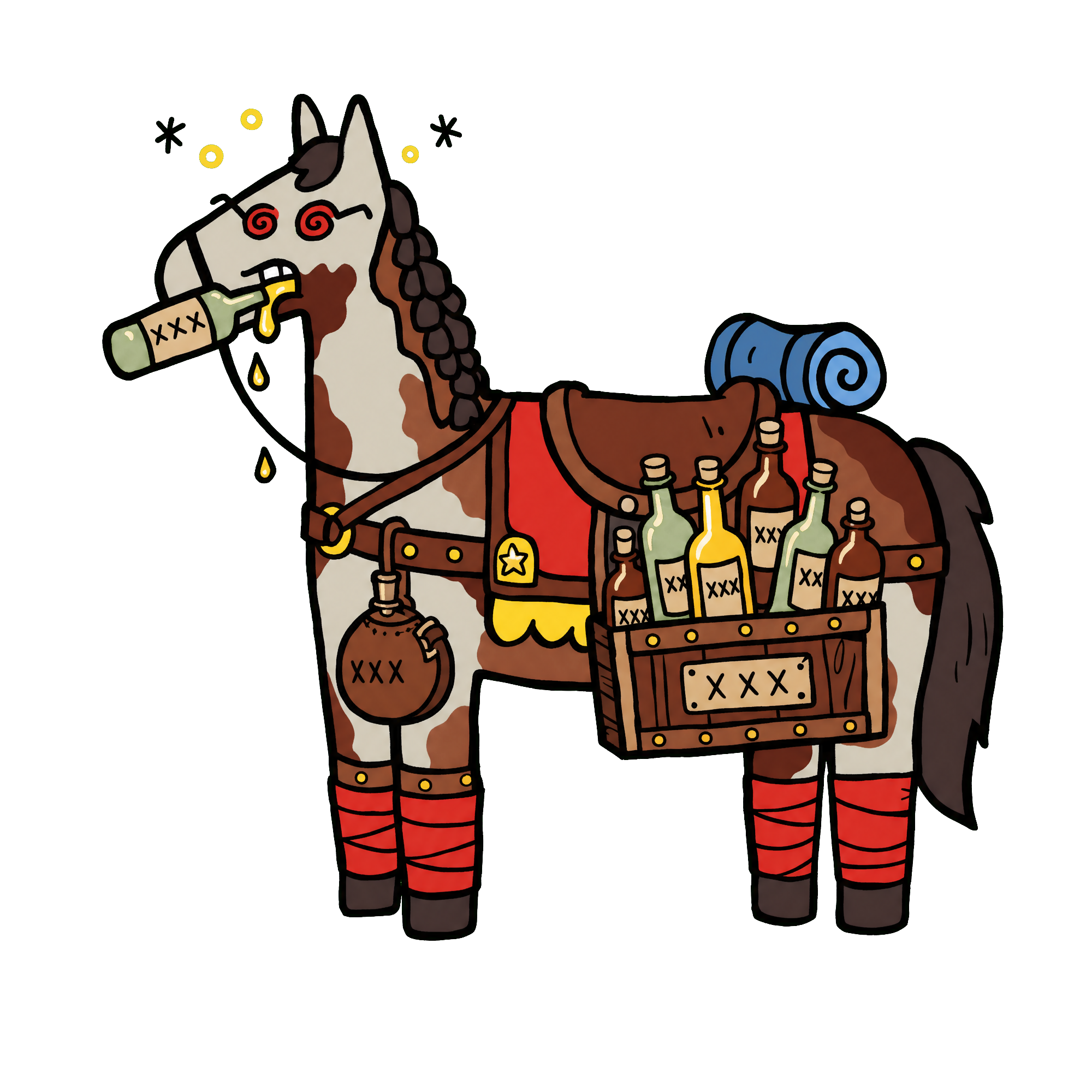 drunk horse