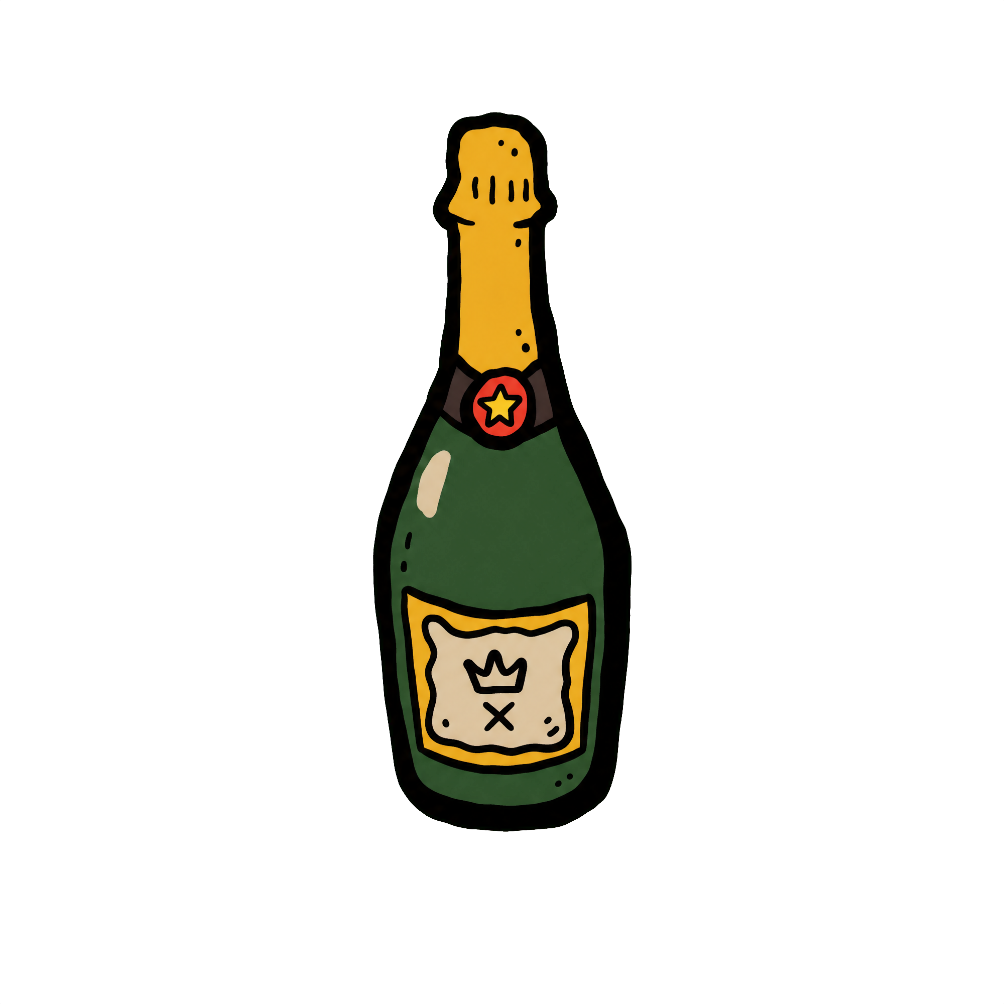 champagne bottle