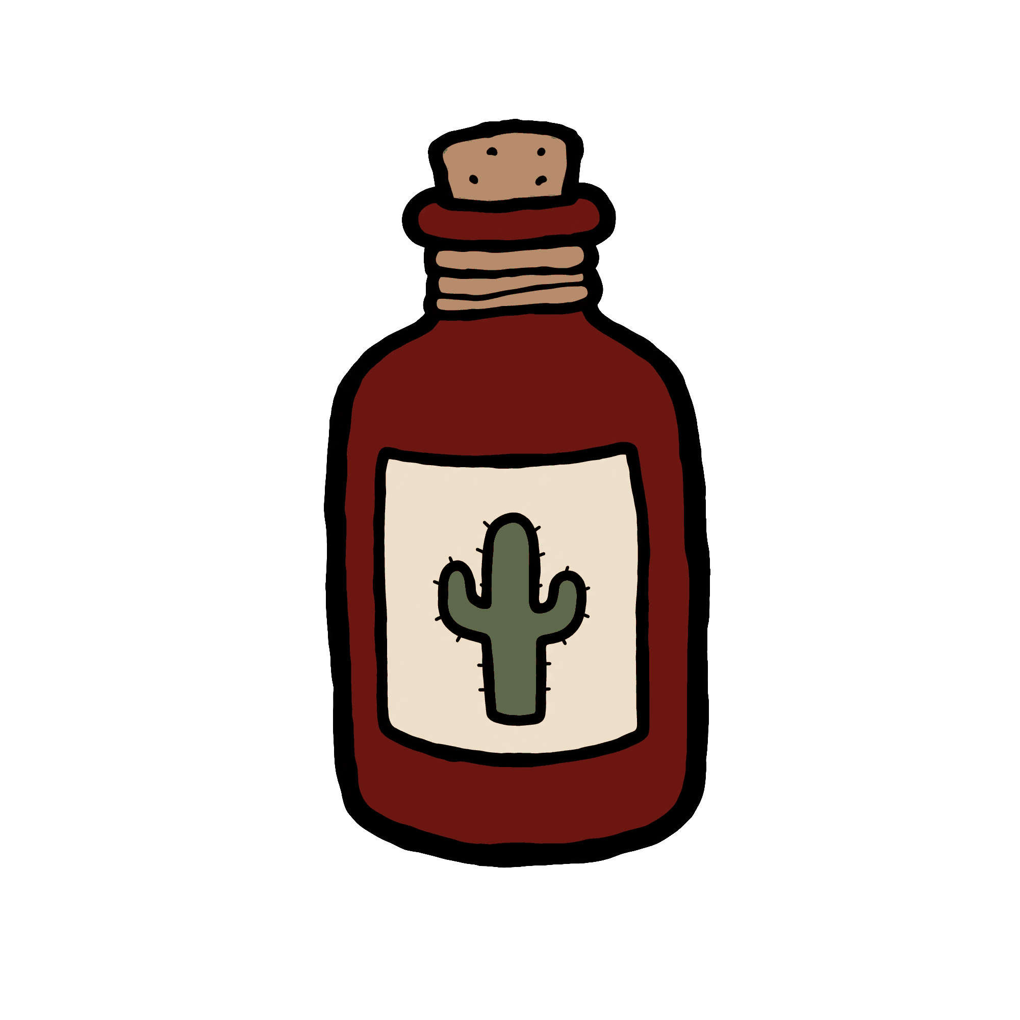 Bottle Collection 05 Cactus Cough Syrup