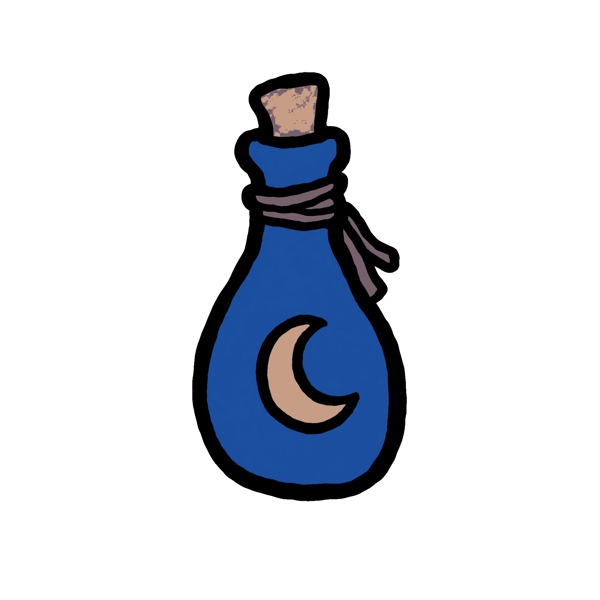 Bottle Collection 09 Blue Spirit Vial