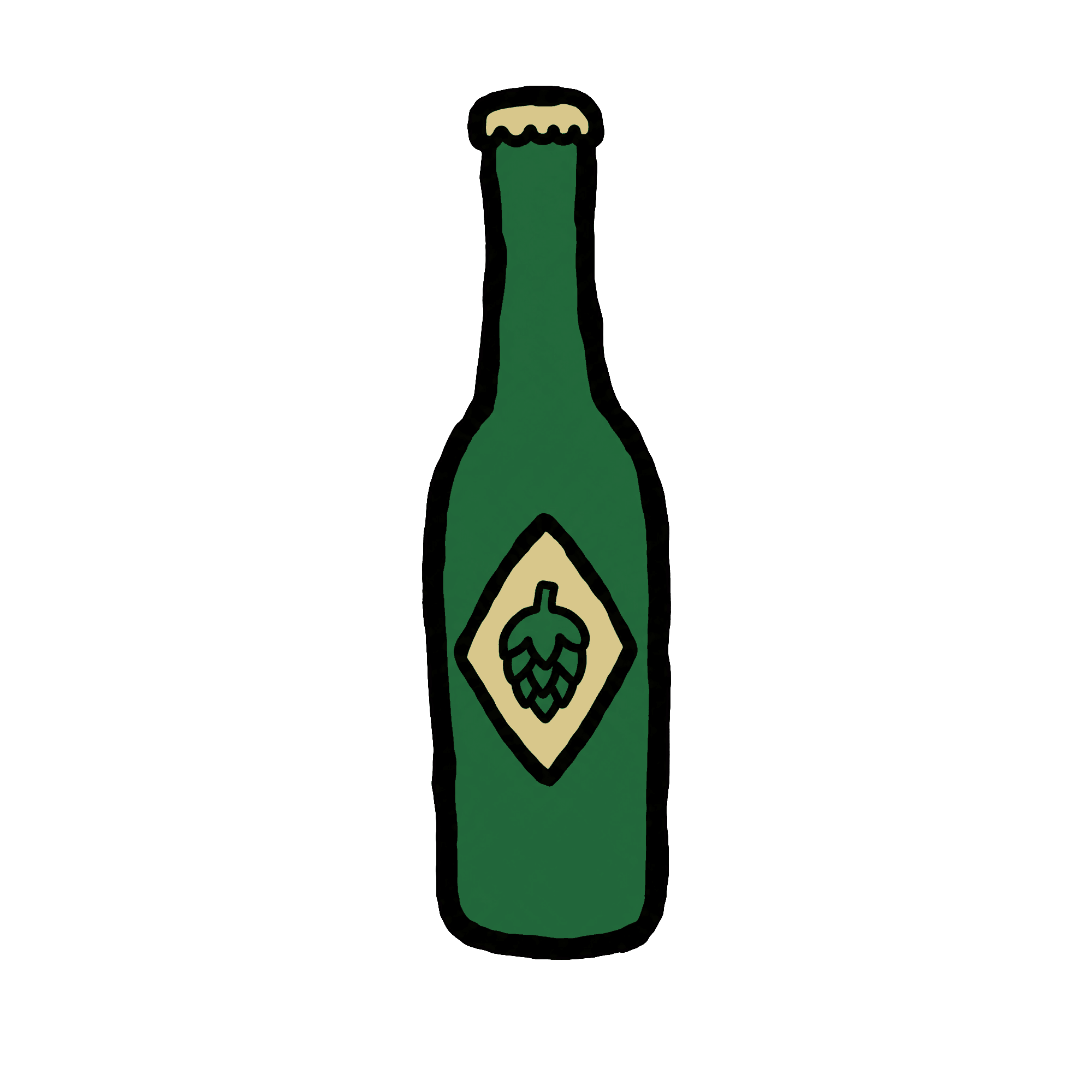Bottle Collection 18 Green Import Beer