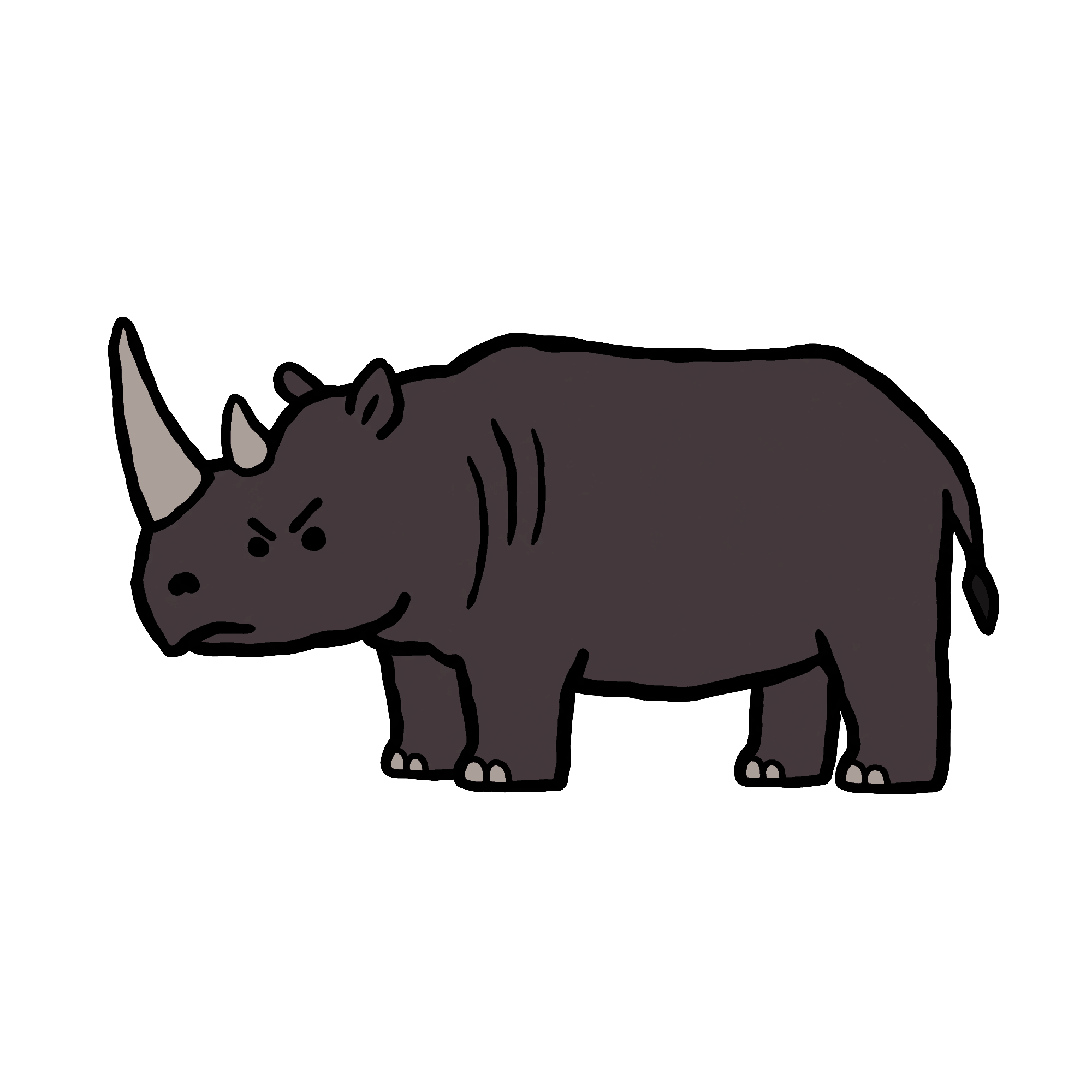 Big Animal 02 Black Rhinoceros