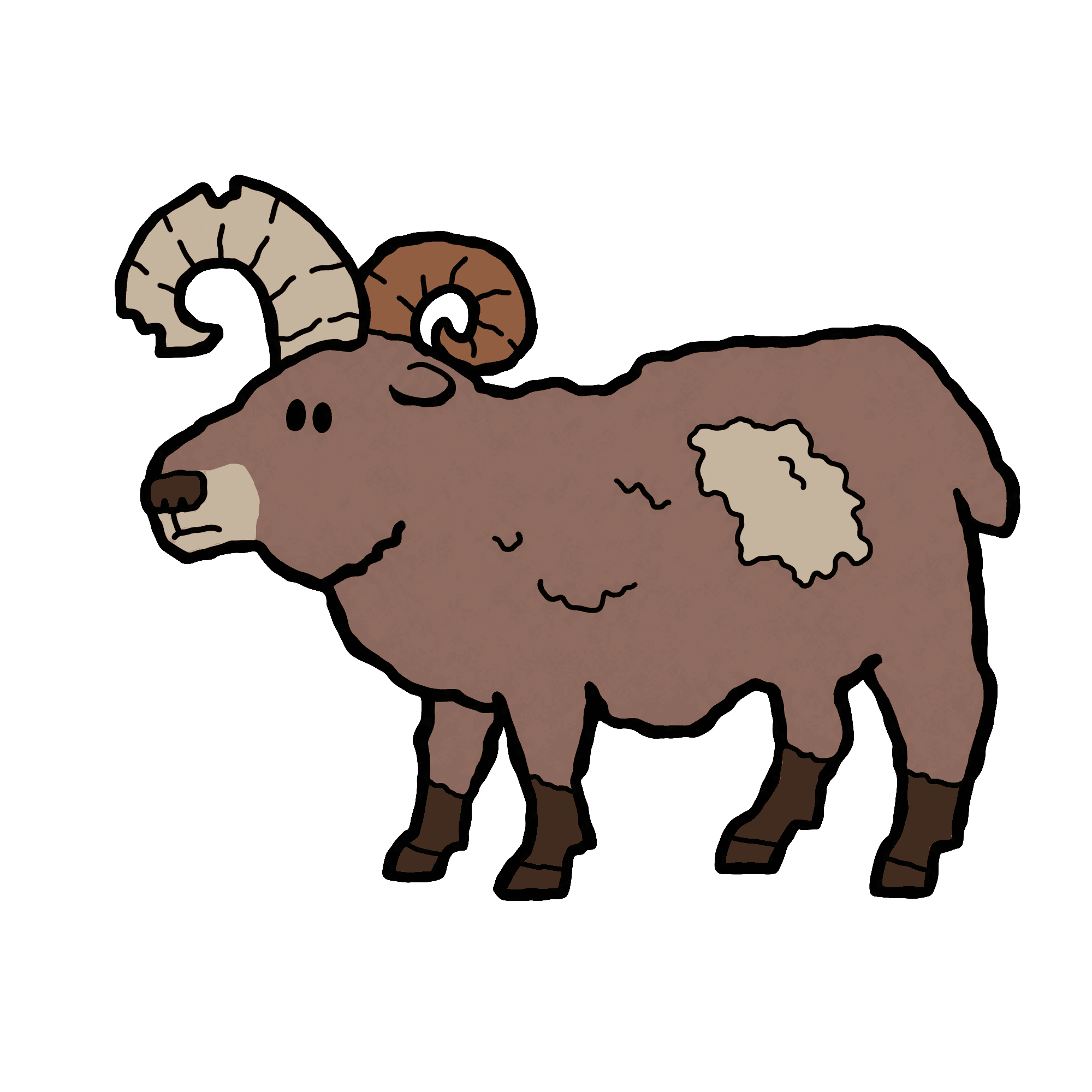 Off-Kilter Animal 29 Old Bighorn Ram