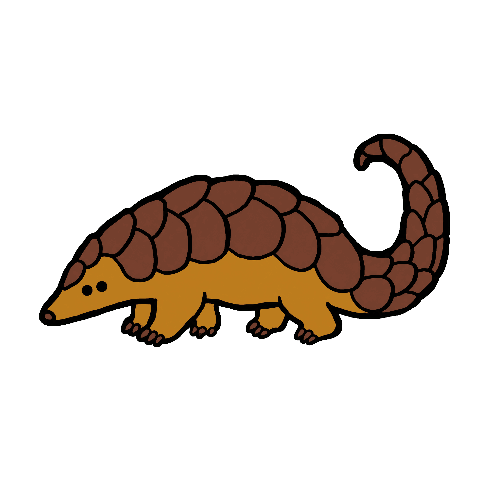 Wacky Animal 16 Armored Pangolin