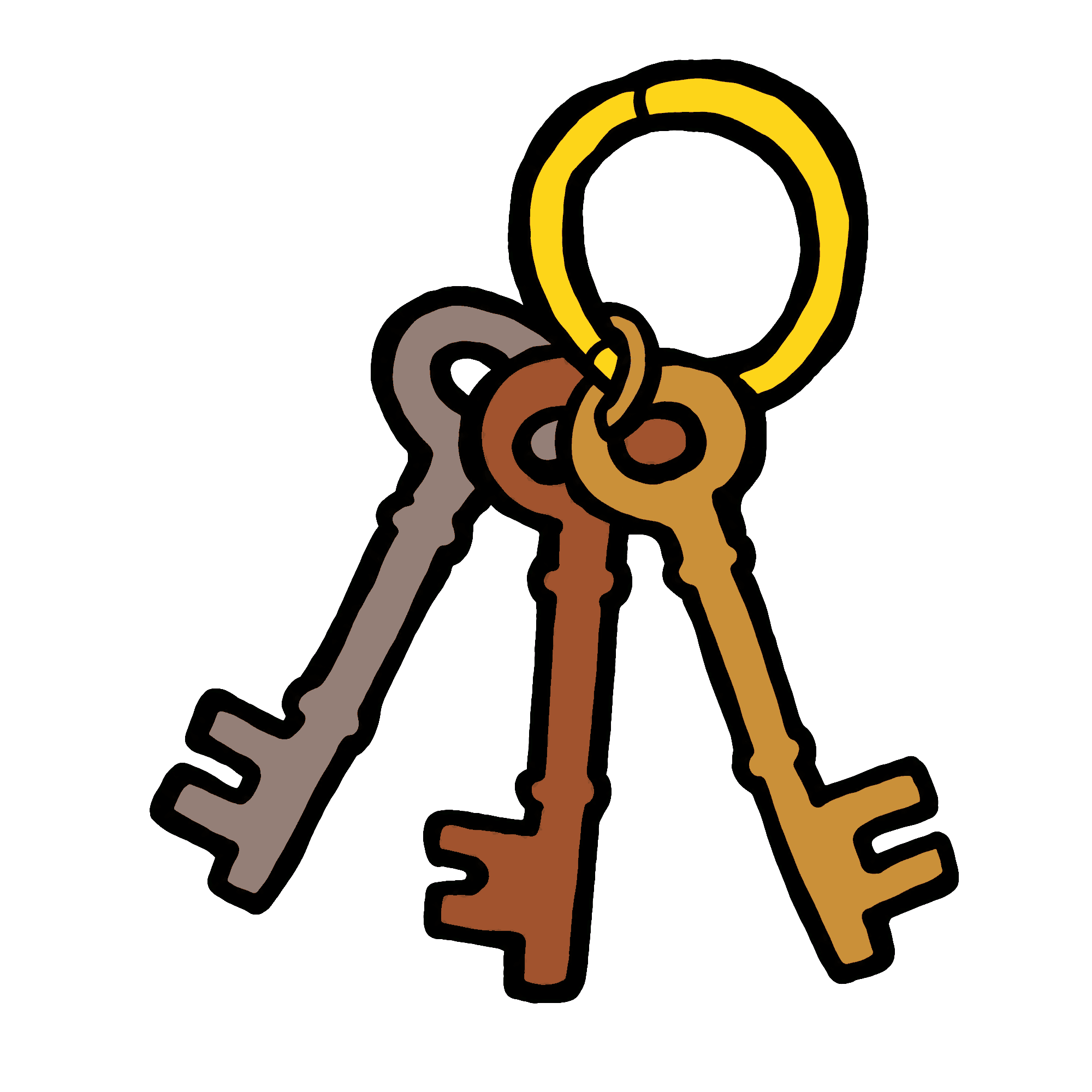 keys on a keychain